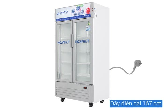 Tủ mát trưng bày Hòa Phát 526 lít HSR D6526